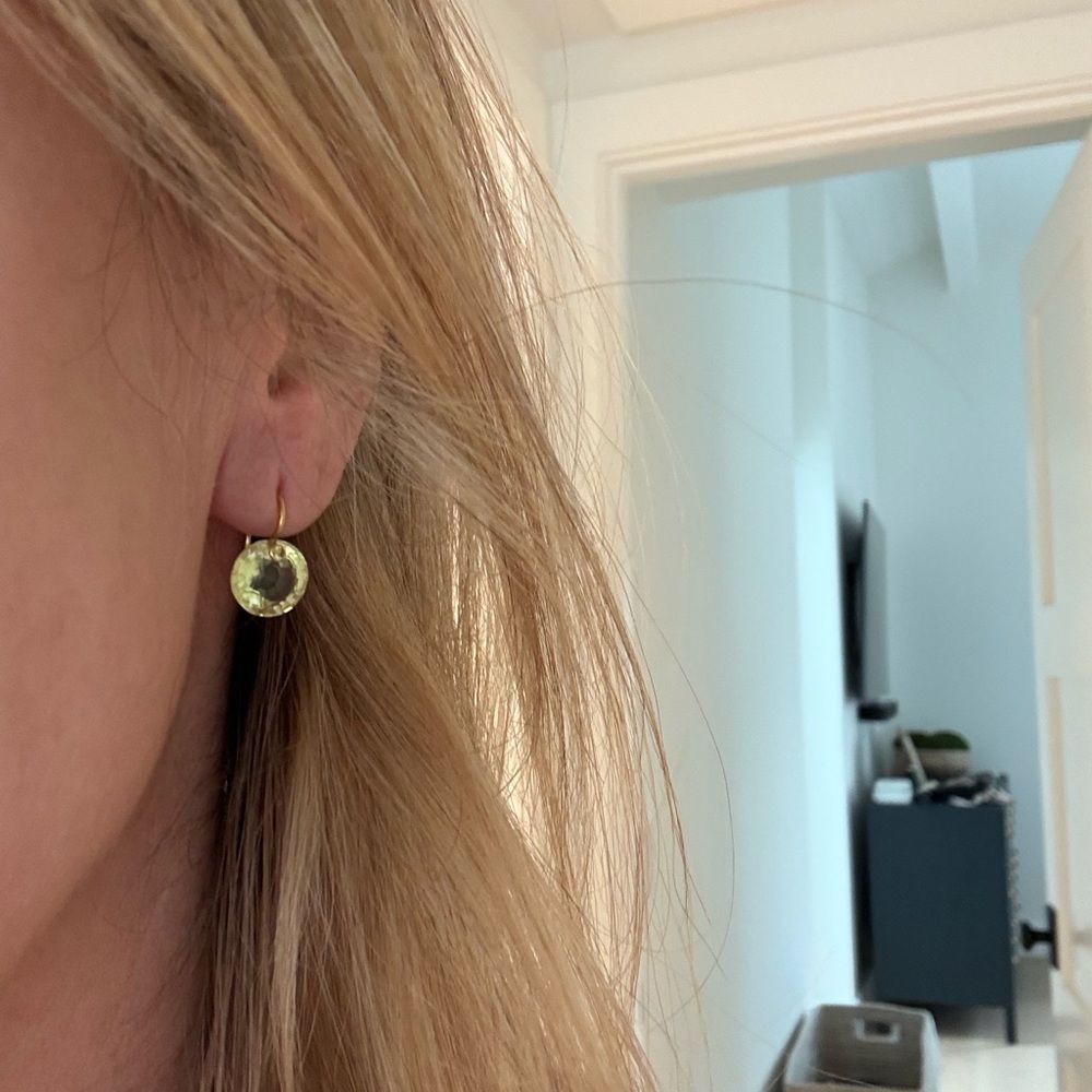 Marie Helene de Taillac min lemon quartz earrings
